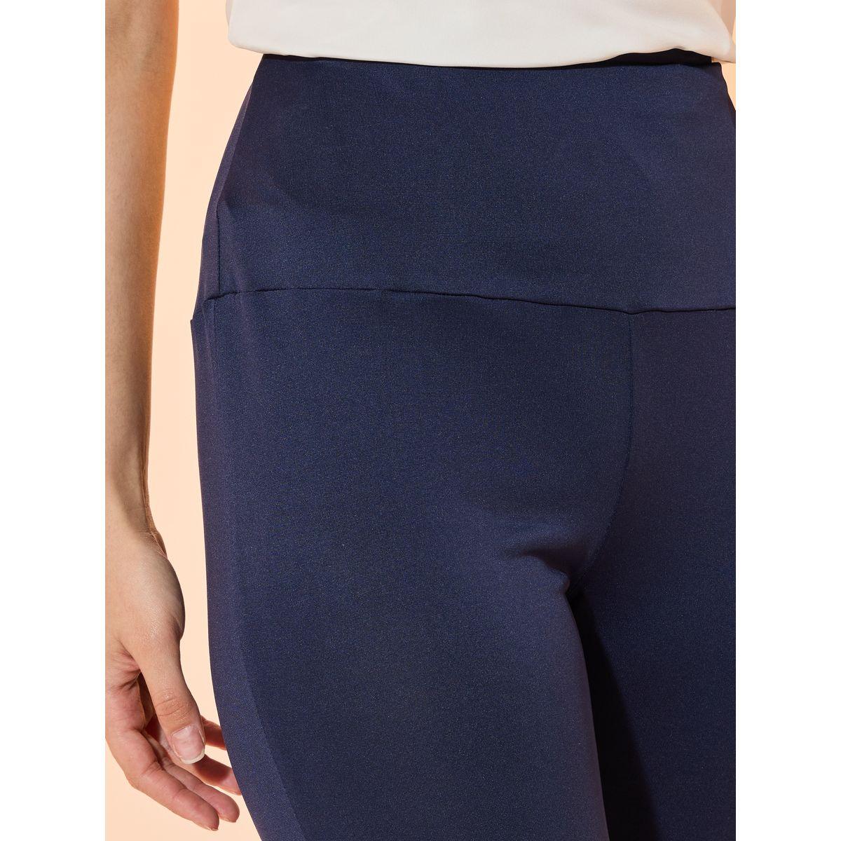 Take Two Solid High Rise Elasticated Waistband Flared Legging-women-clothing-bottoms-leggings-image-4