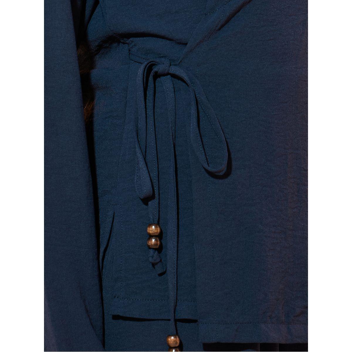 Take Two Solid Long Sleeve Wrap Top and Pants Co-Ords Set-women-clothing-coordsets-image-3