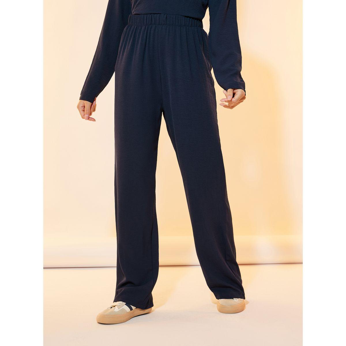 Take Two Solid Long Sleeve Wrap Top and Pants Co-Ords Set-women-clothing-coordsets-image-4