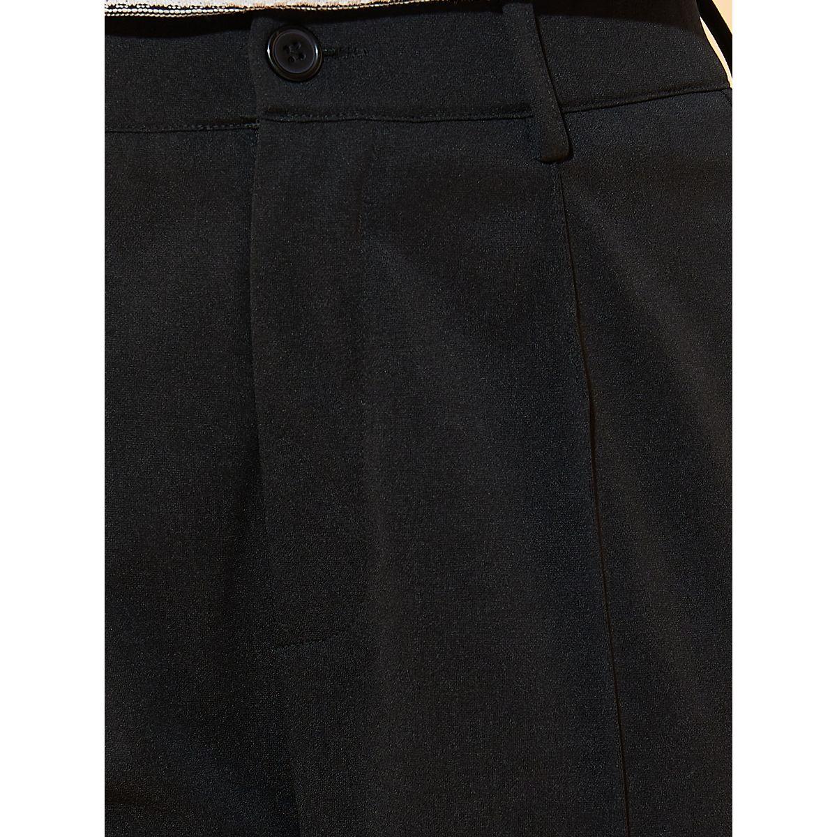 بنطال سادة بقصة أرجل مستقيمة-women-clothing-bottoms-trousers-image-2