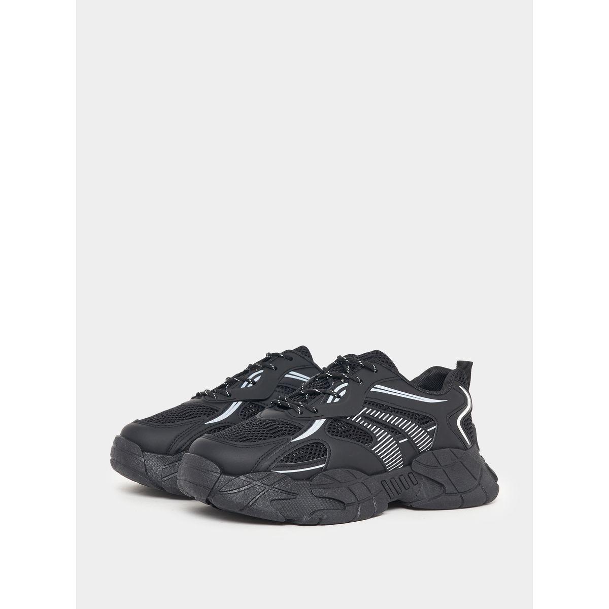 Styli Color Block Graphic Cut Out Chunky Sole Sneakers-men-shoes-sneakers-image-2