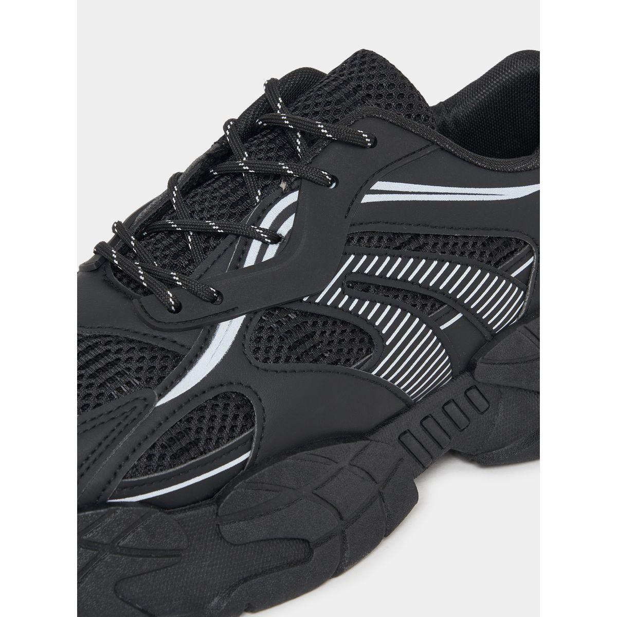 Styli Color Block Graphic Cut Out Chunky Sole Sneakers-men-shoes-sneakers-image-5