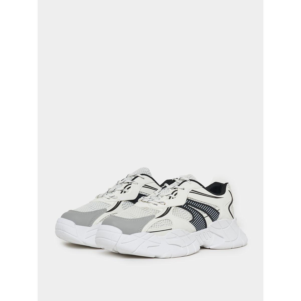 Styli Color Block Graphic Cut Out Chunky Sole Sneakers-men-shoes-sneakers-image-2