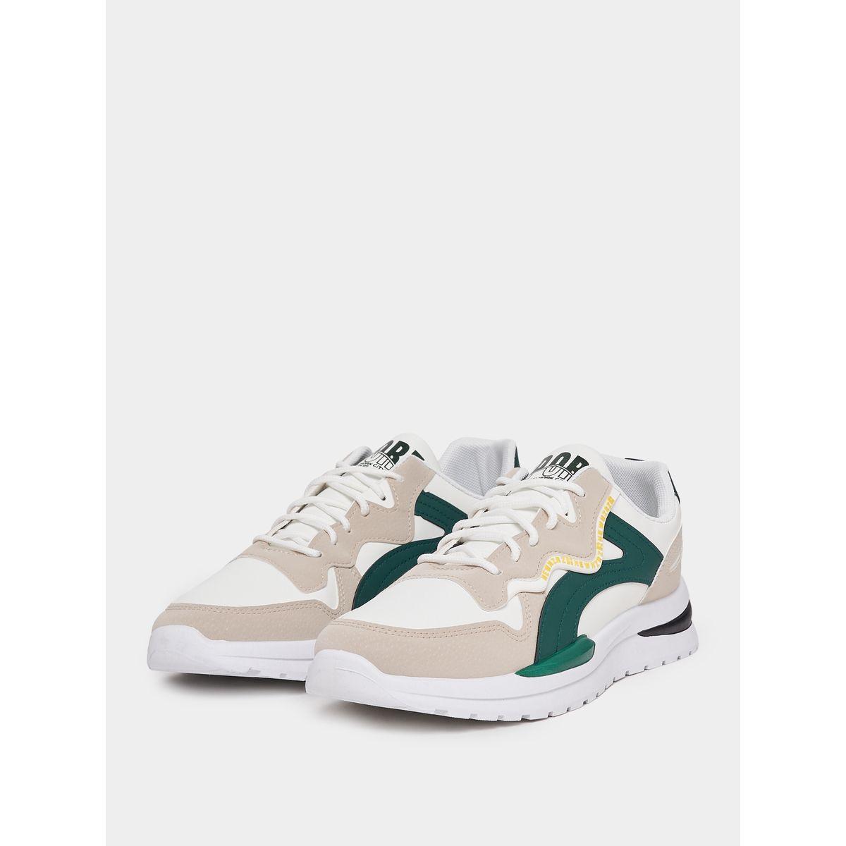 Styli Color Block Graphic Upper Lace Up Sneakers-men-shoes-sneakers-image-2