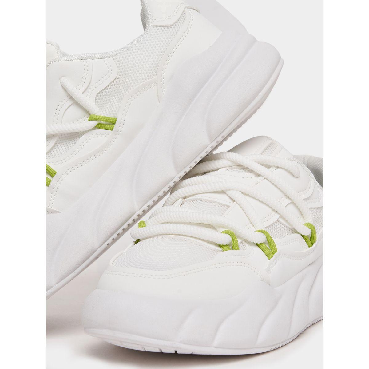 Styli Textured Chunky Sole Lace Up Sneakers-men-shoes-sneakers-image-4