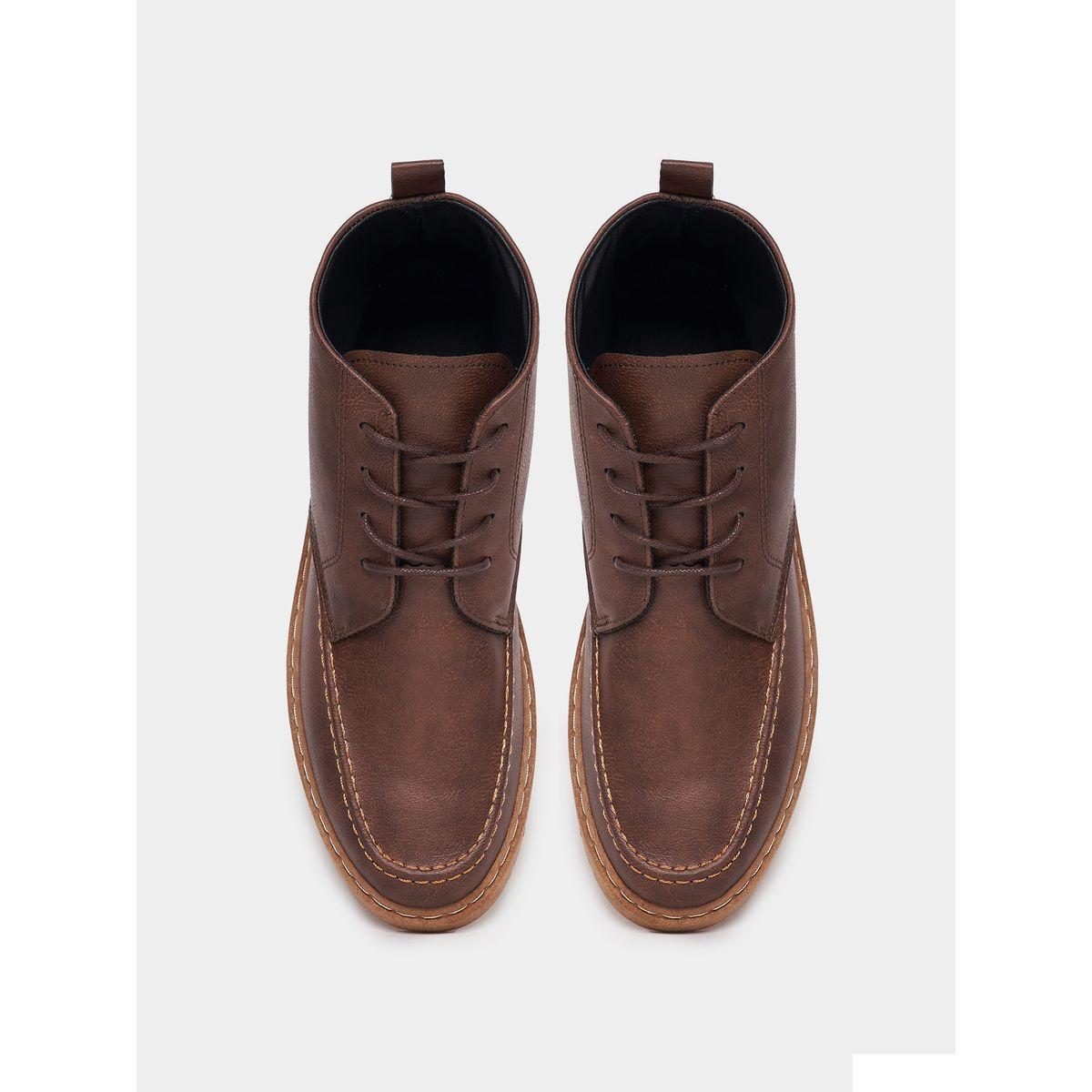 حذاء بوت بكعب فلات ورباط غلق-men-shoes-boots-image-5