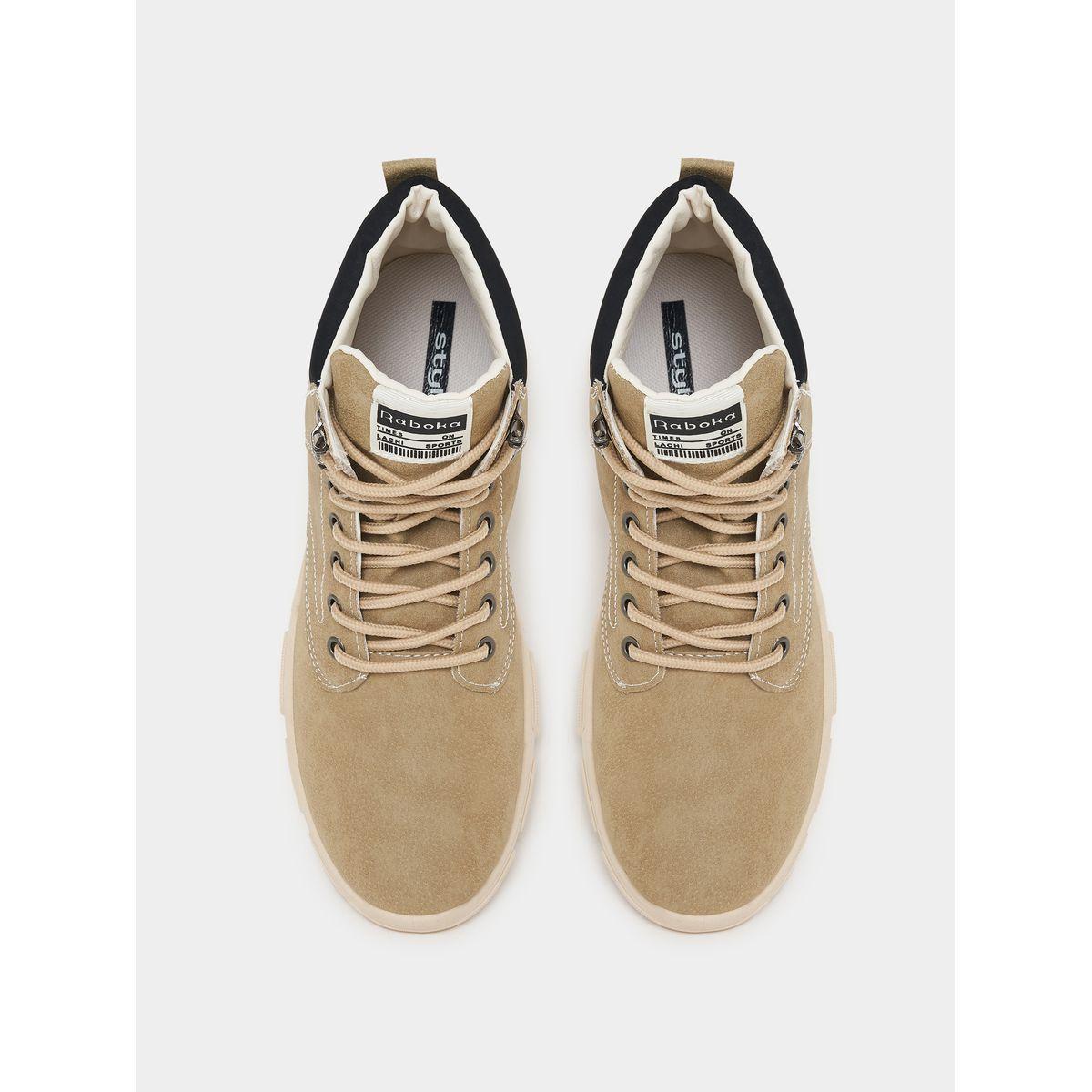 حذاء بوت مزين بدرزات ورباط غلق-men-shoes-boots-image-5