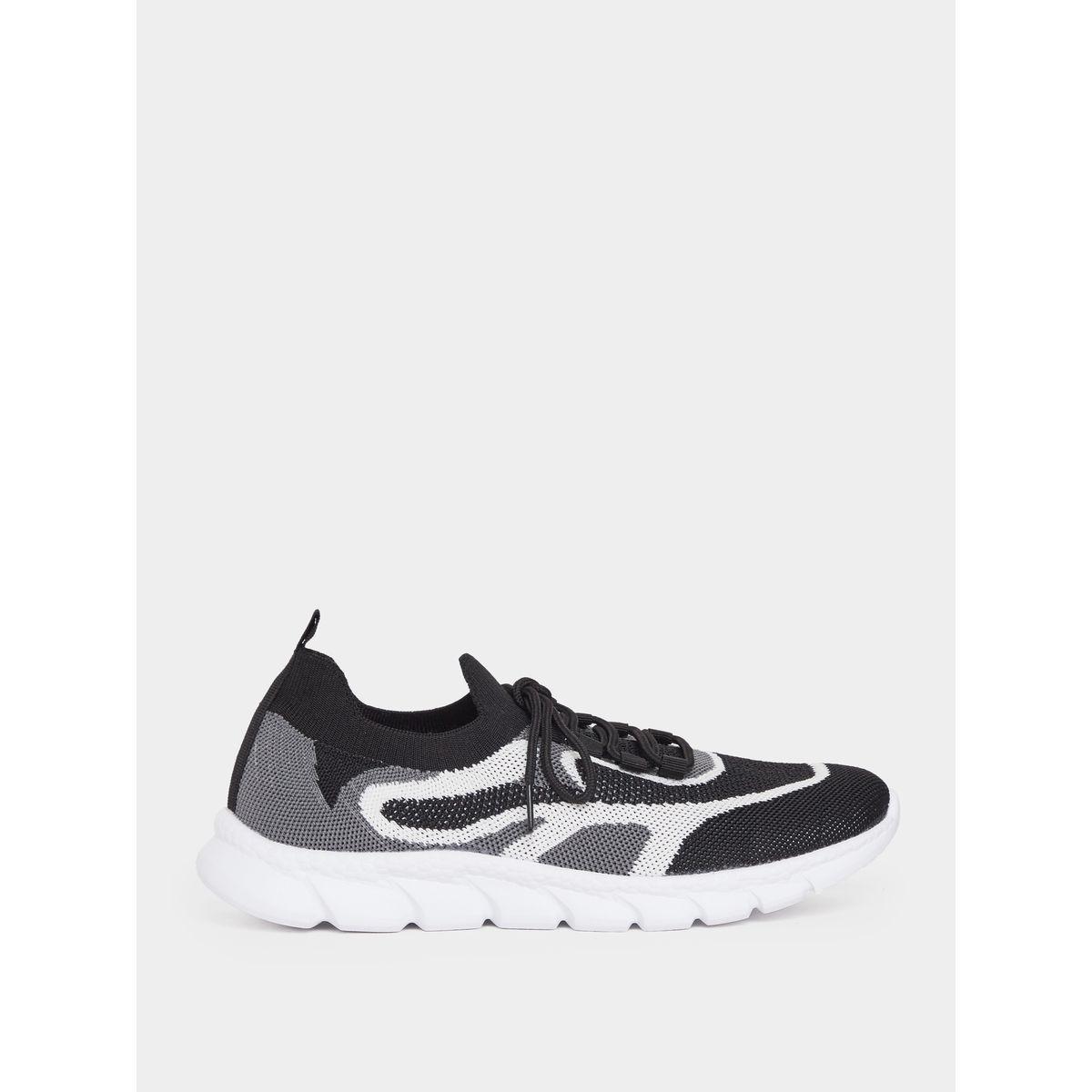 Styli Color Block Textured Breathable Lace Up Sneakers-men-shoes-sneakers-image-1