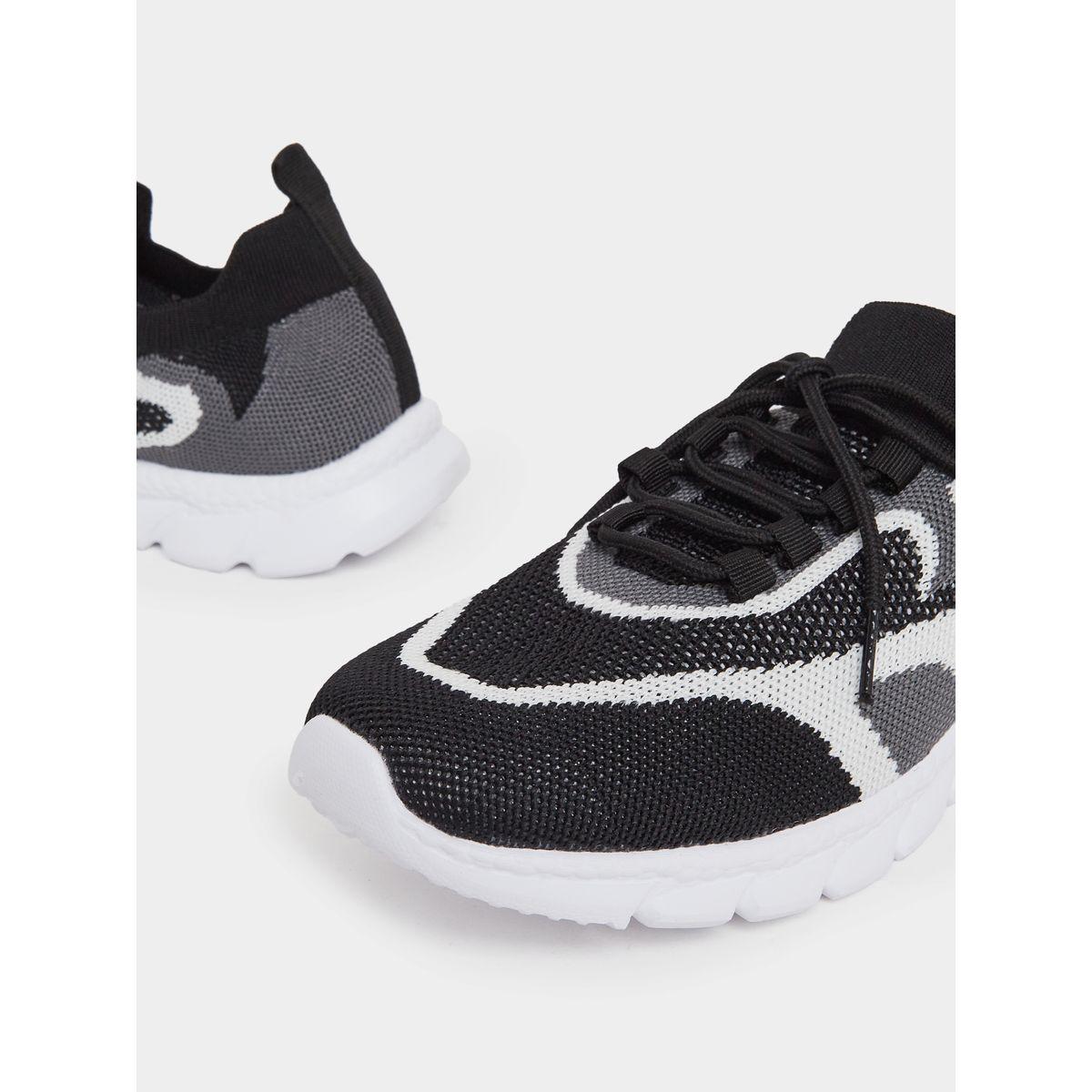 Styli Color Block Textured Breathable Lace Up Sneakers-men-shoes-sneakers-image-10