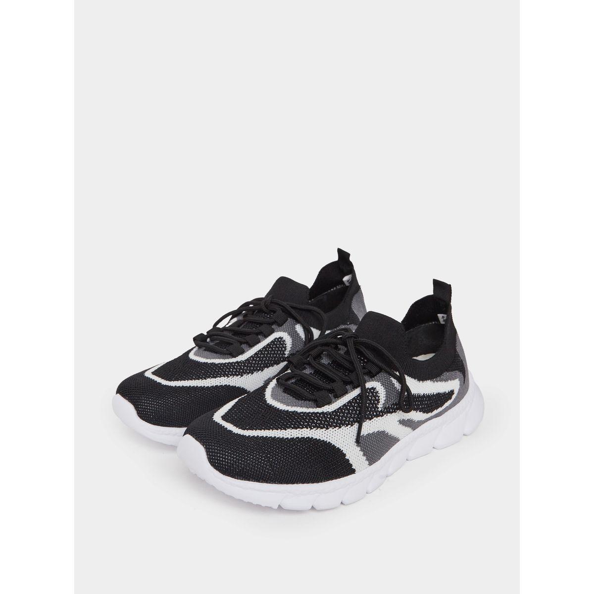 Styli Color Block Textured Breathable Lace Up Sneakers-men-shoes-sneakers-image-2