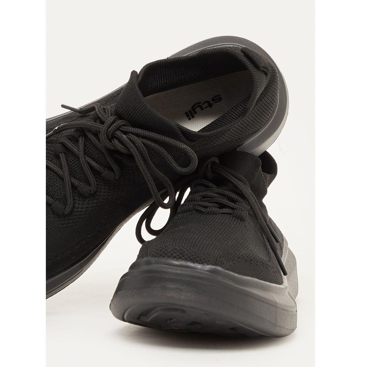 Styli Textured Lace Up Platform Sole Sneakers-men-shoes-sneakers-image-4