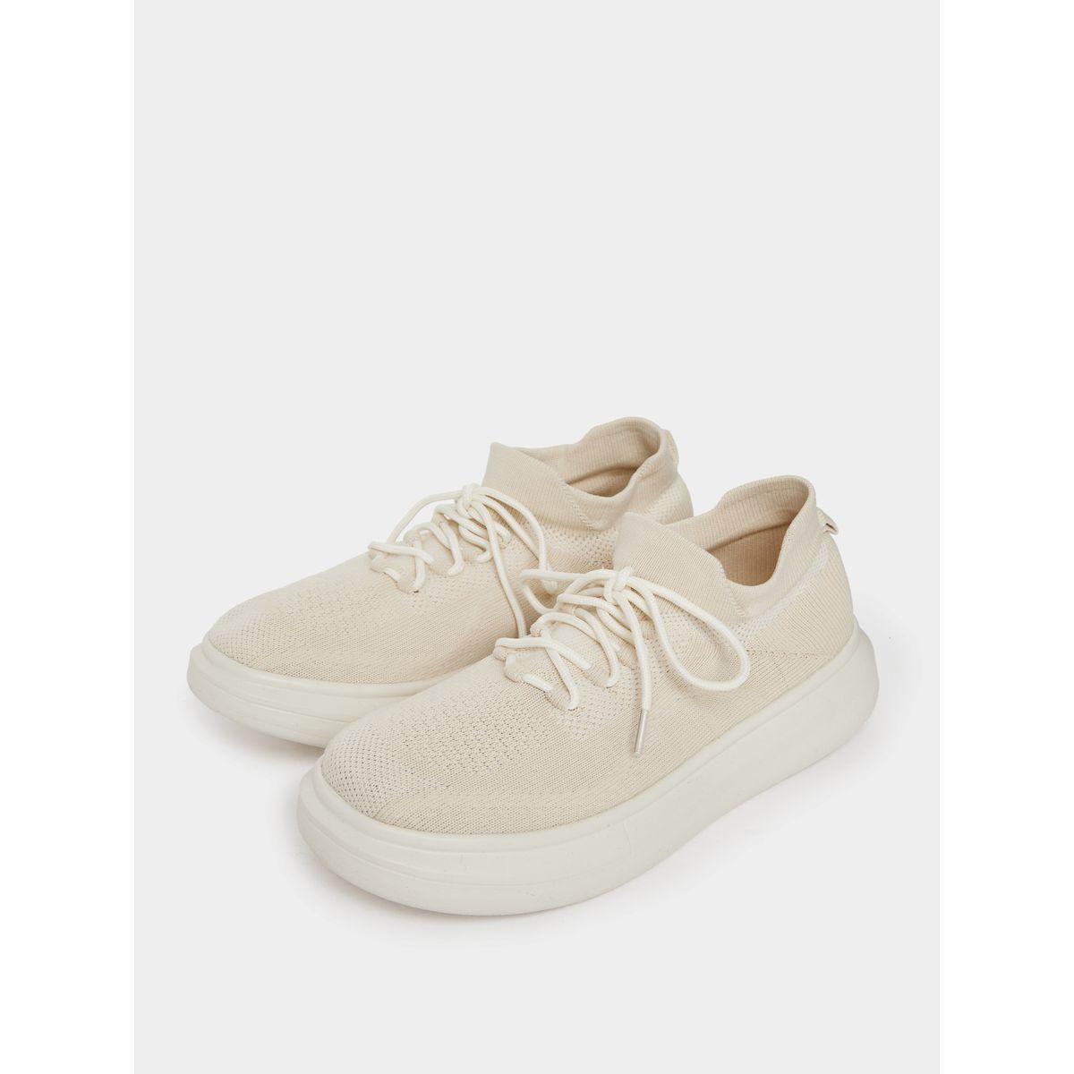 Styli Textured Lace Up Platform Sole Sneakers-men-shoes-sneakers-image-2