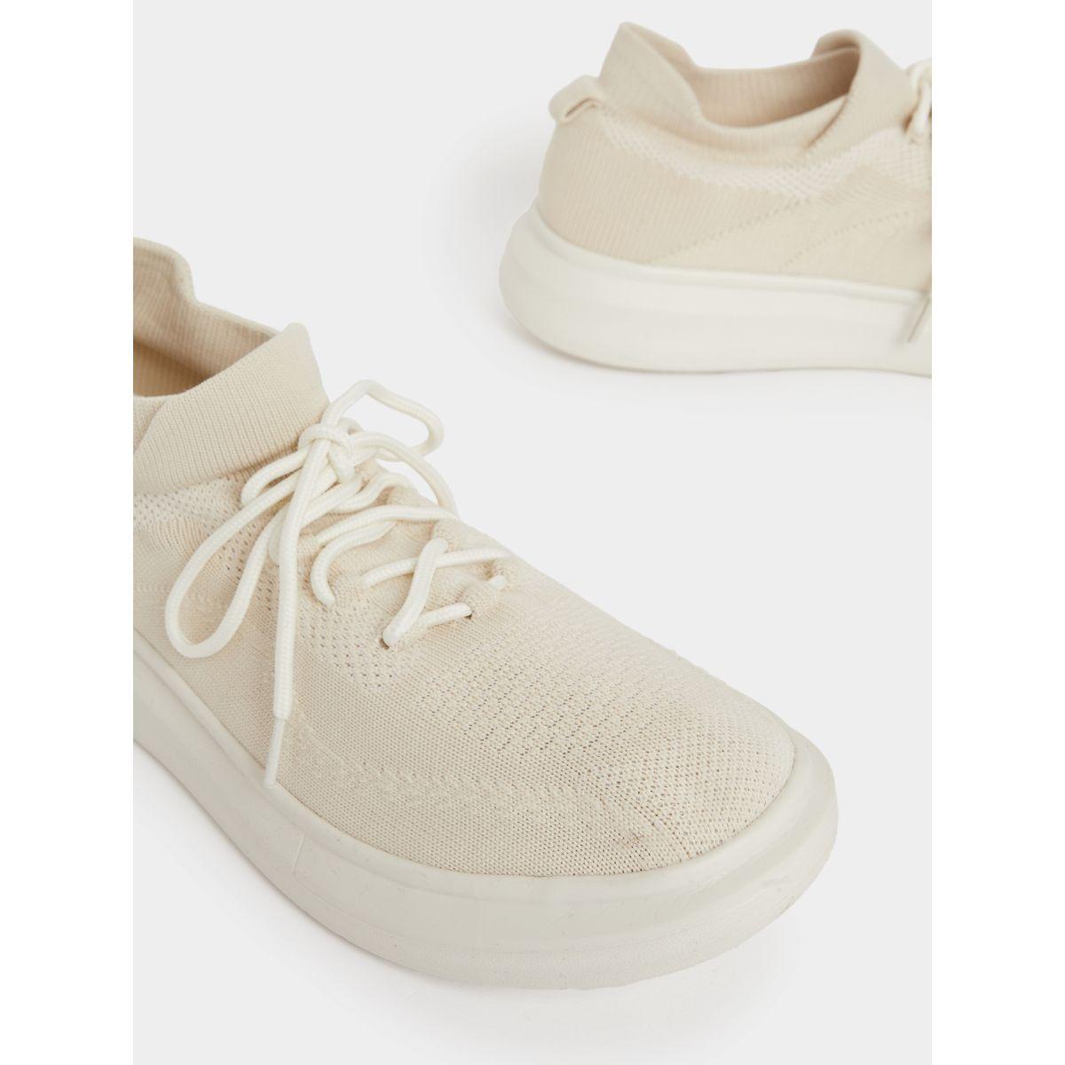 Styli Textured Lace Up Platform Sole Sneakers-men-shoes-sneakers-image-3