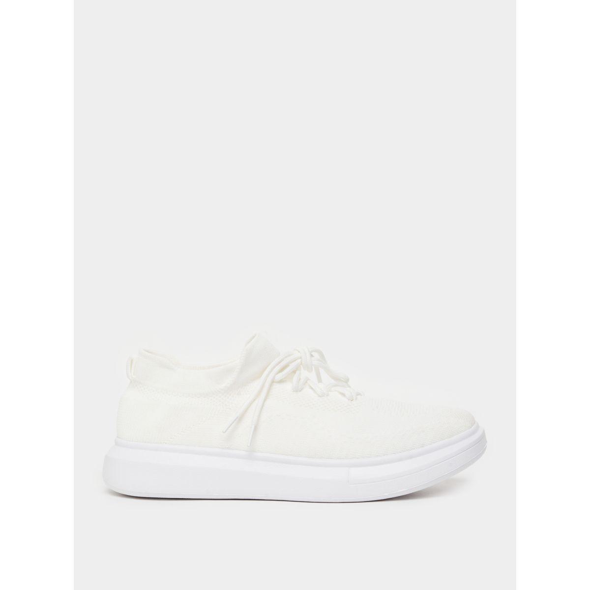 Styli Textured Lace Up Platform Sole Sneakers-men-shoes-sneakers-image-1