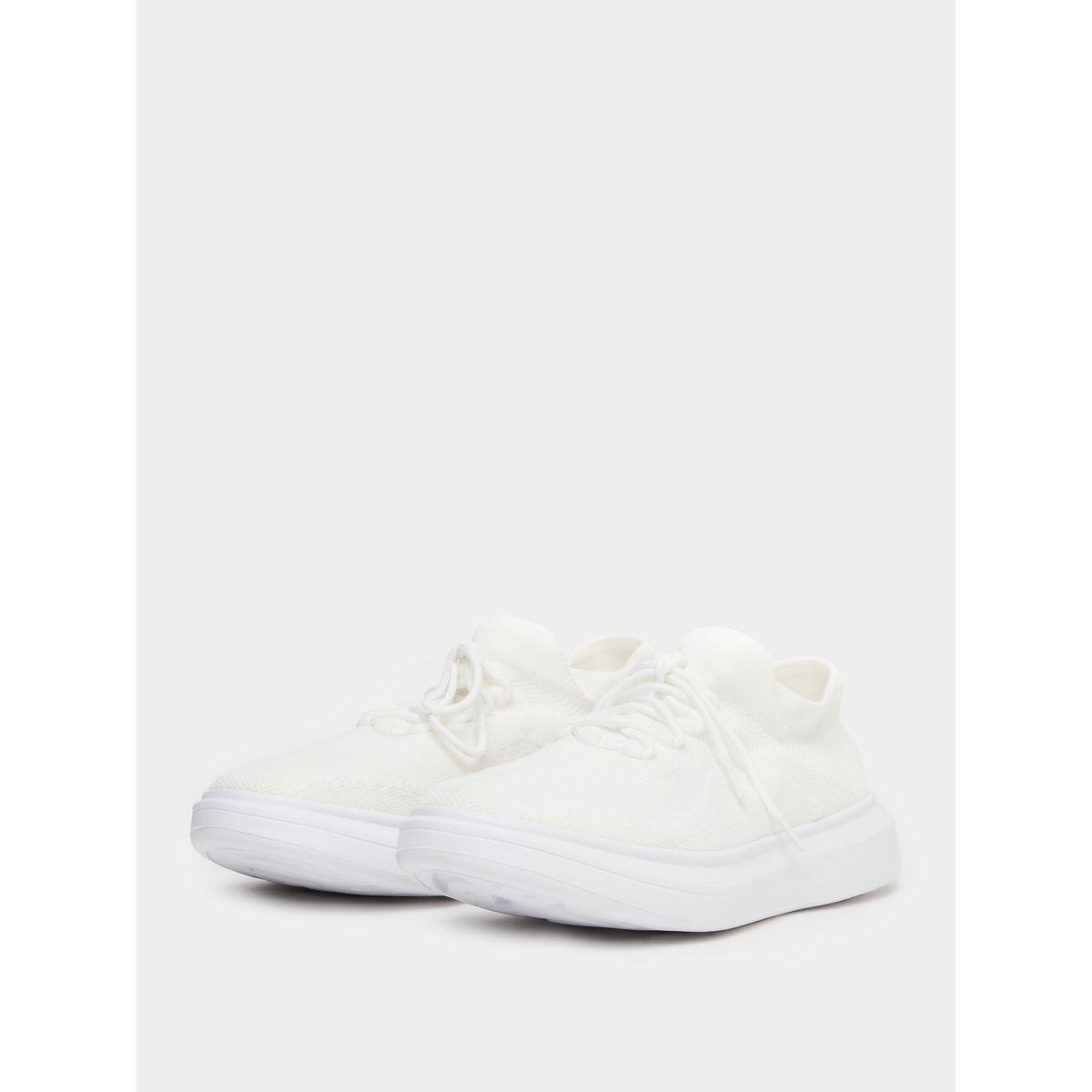 Styli Textured Lace Up Platform Sole Sneakers-men-shoes-sneakers-image-2