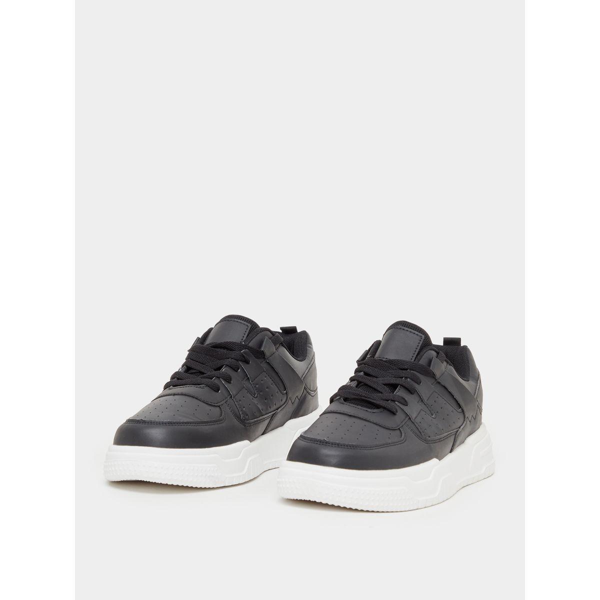 Styli Textured Platform Sole Lace Up Sneakers-men-shoes-sneakers-image-2