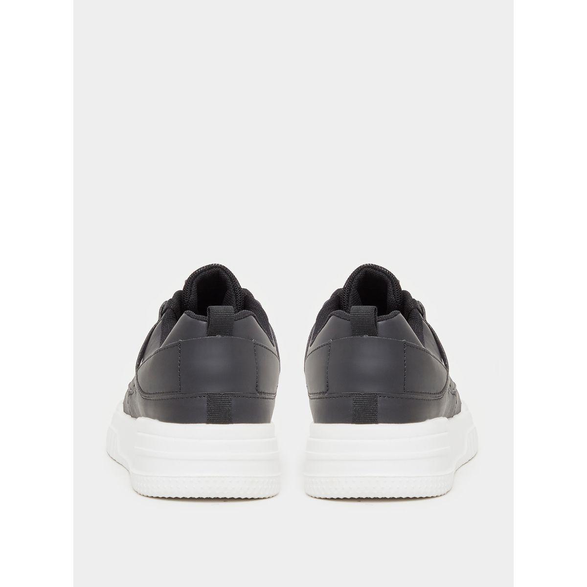 Styli Textured Platform Sole Lace Up Sneakers-men-shoes-sneakers-image-4