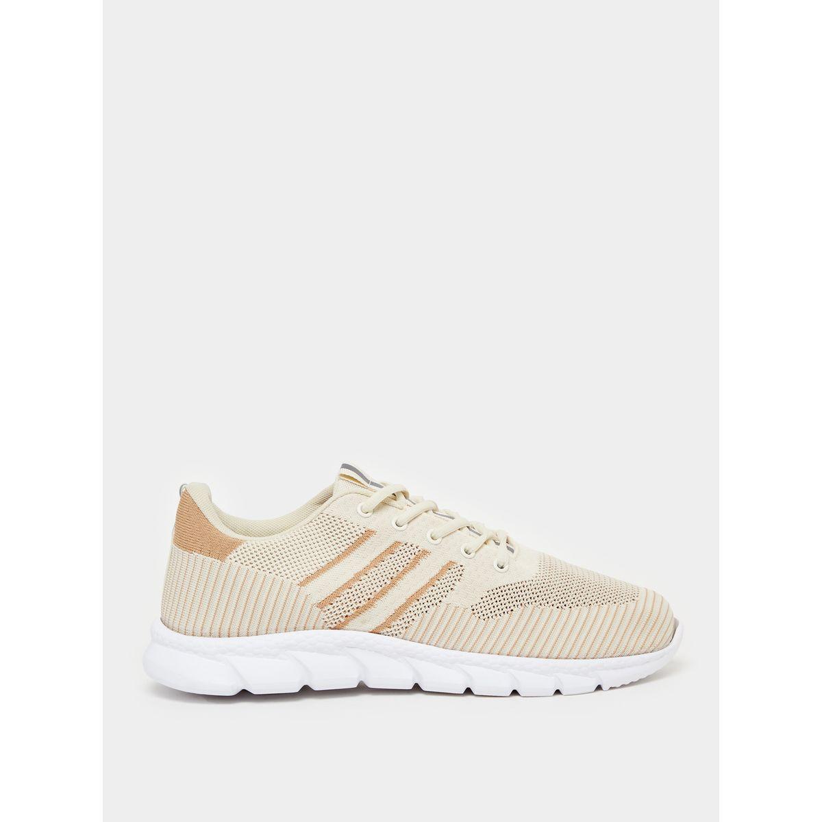 Styli Textured Gripped Sole Lace Up Sneakers-men-shoes-sneakers-image-1