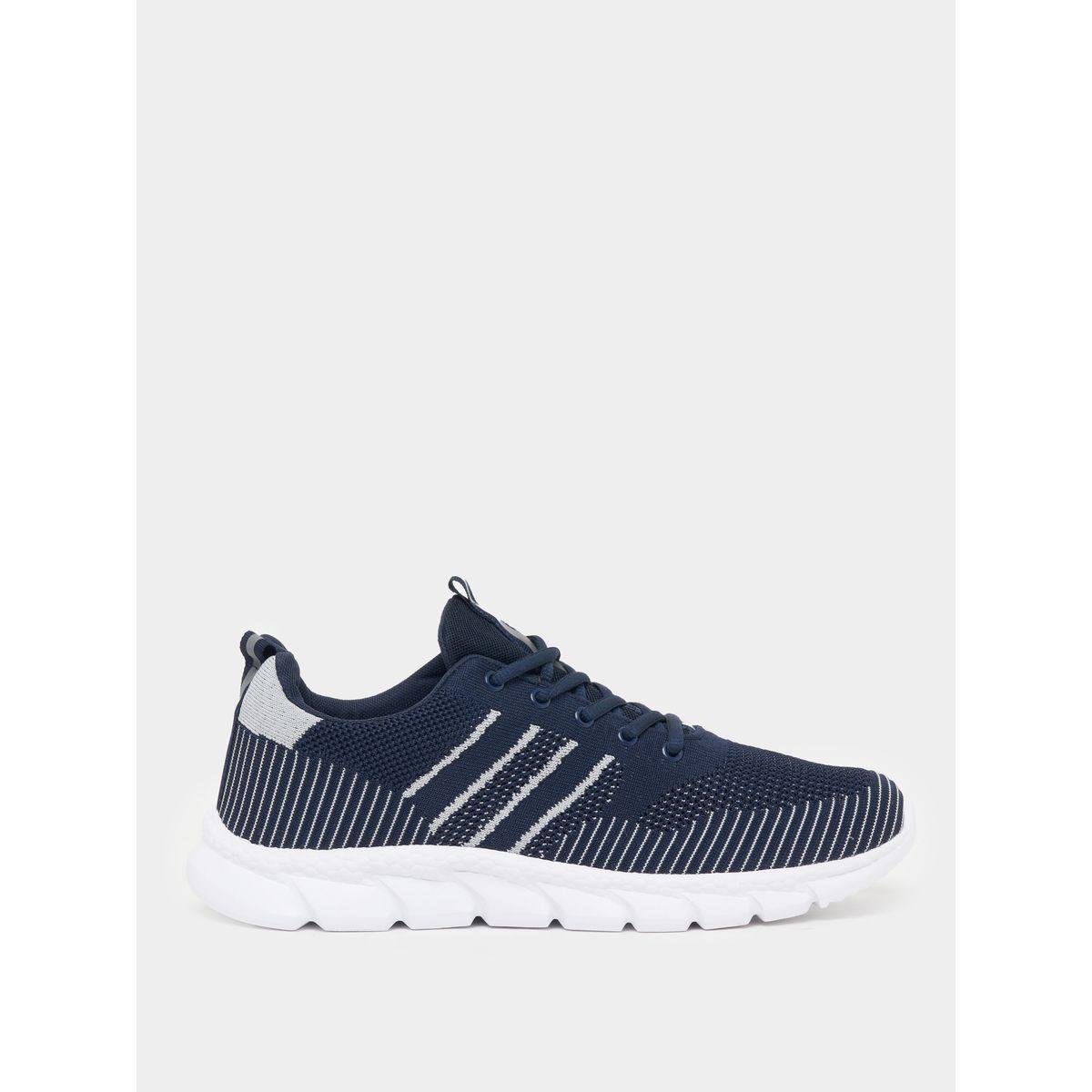 Styli Textured Gripped Sole Lace Up Sneakers-men-shoes-sneakers-image-1