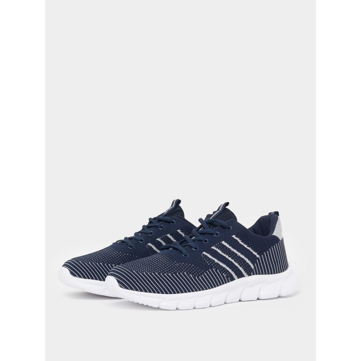 Styli Textured Gripped Sole Lace Up Sneakers-men-shoes-sneakers-image-2