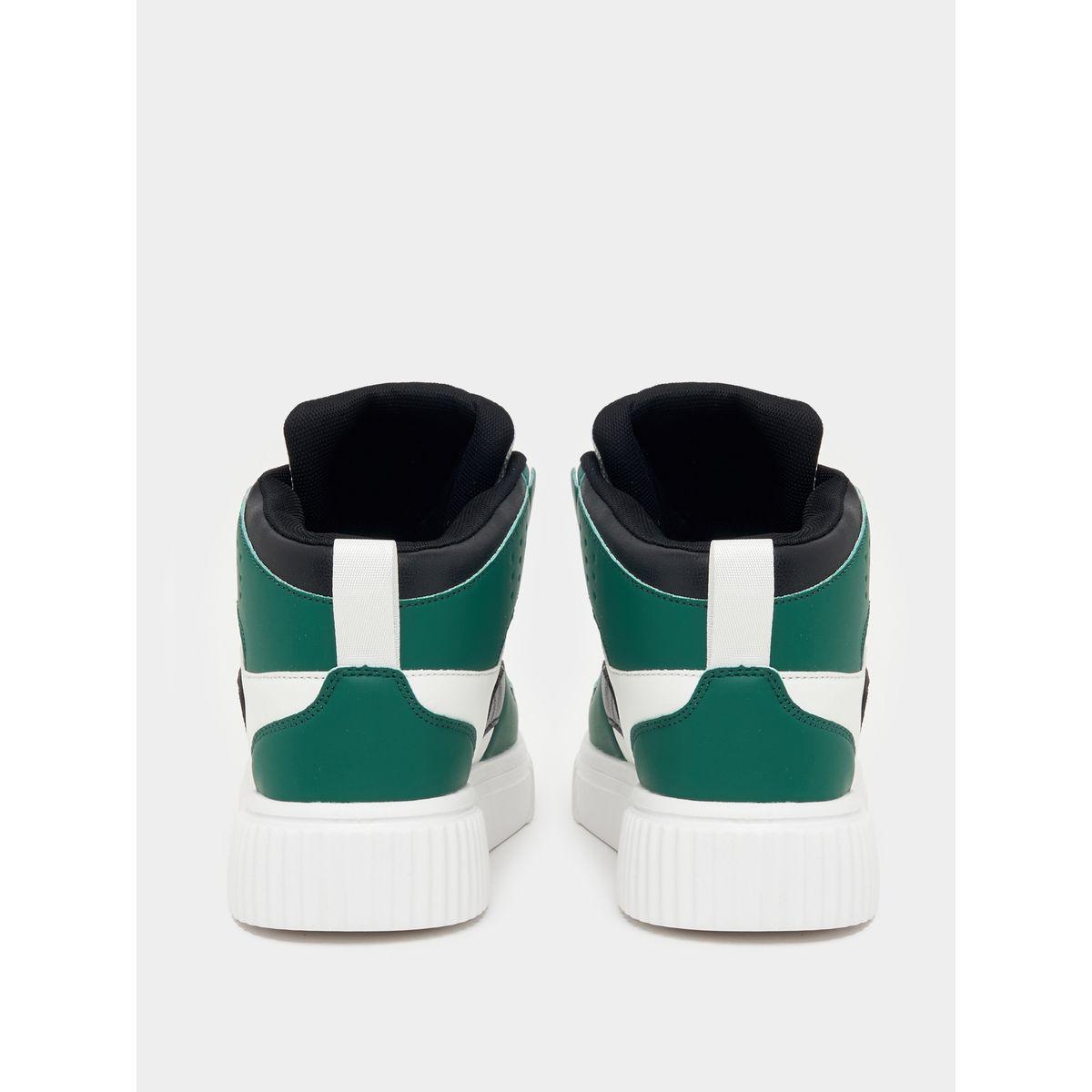 Styli Color Block Hi-Top Lace Up Skateboarding Shoes-men-shoes-sneakers-image-4
