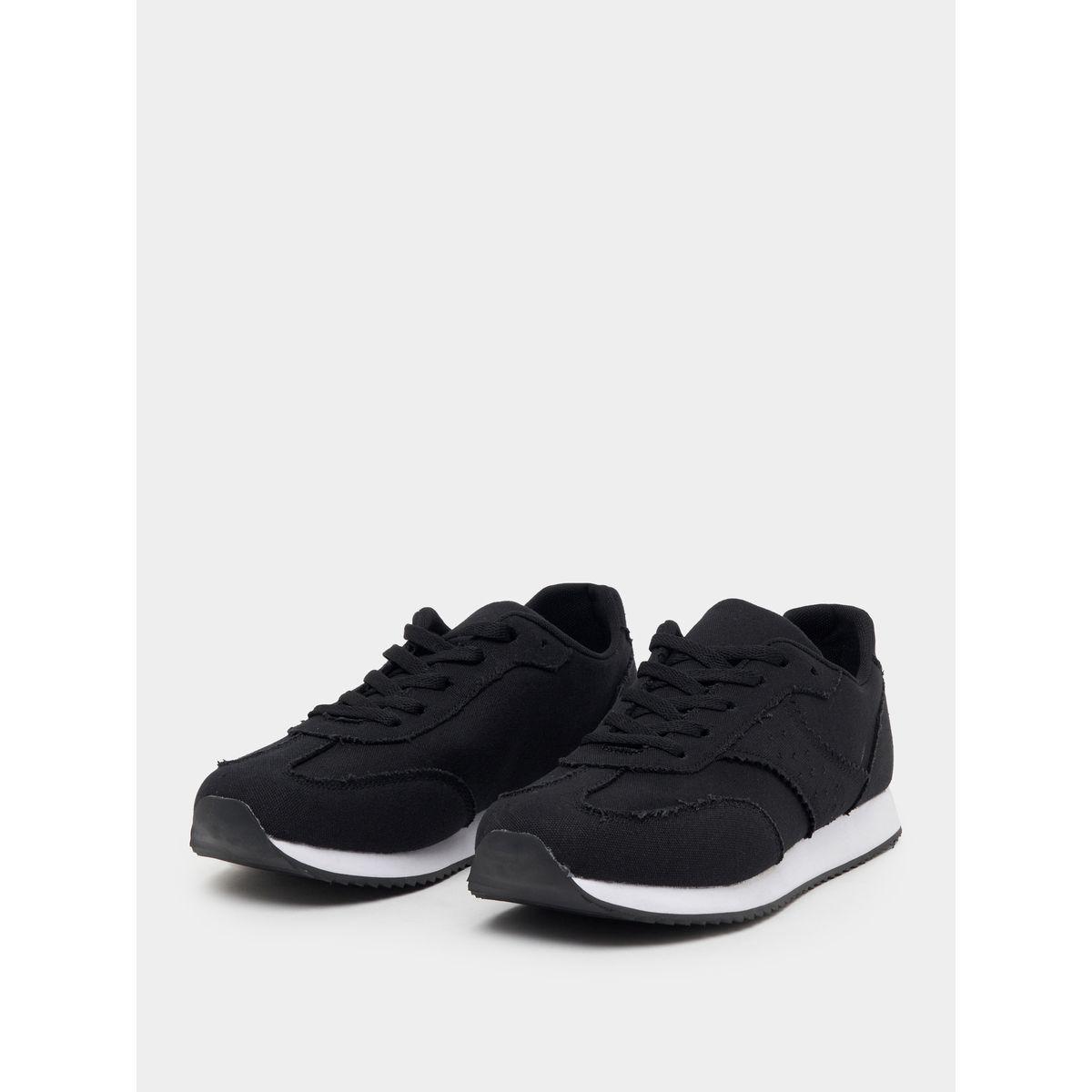Styli Frayed Edge Detail Lace Up Sneakers-men-shoes-sneakers-image-2