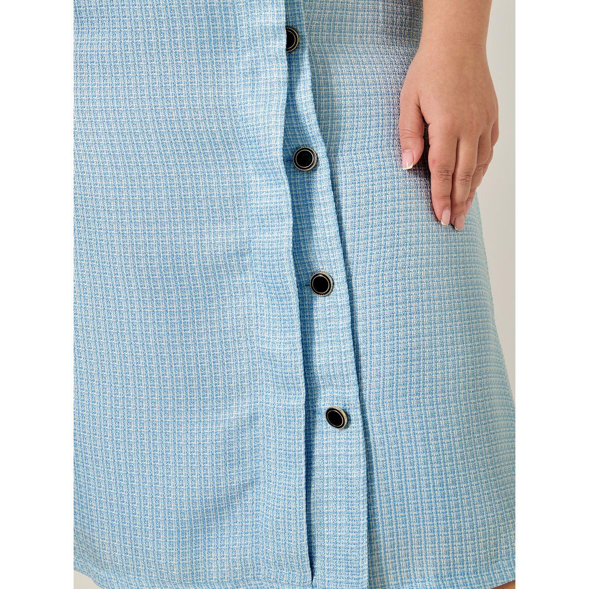 فستان ميدي بمقاس كبير وتفاصيل بارزة الملمس-women-clothing-dresses-image-5