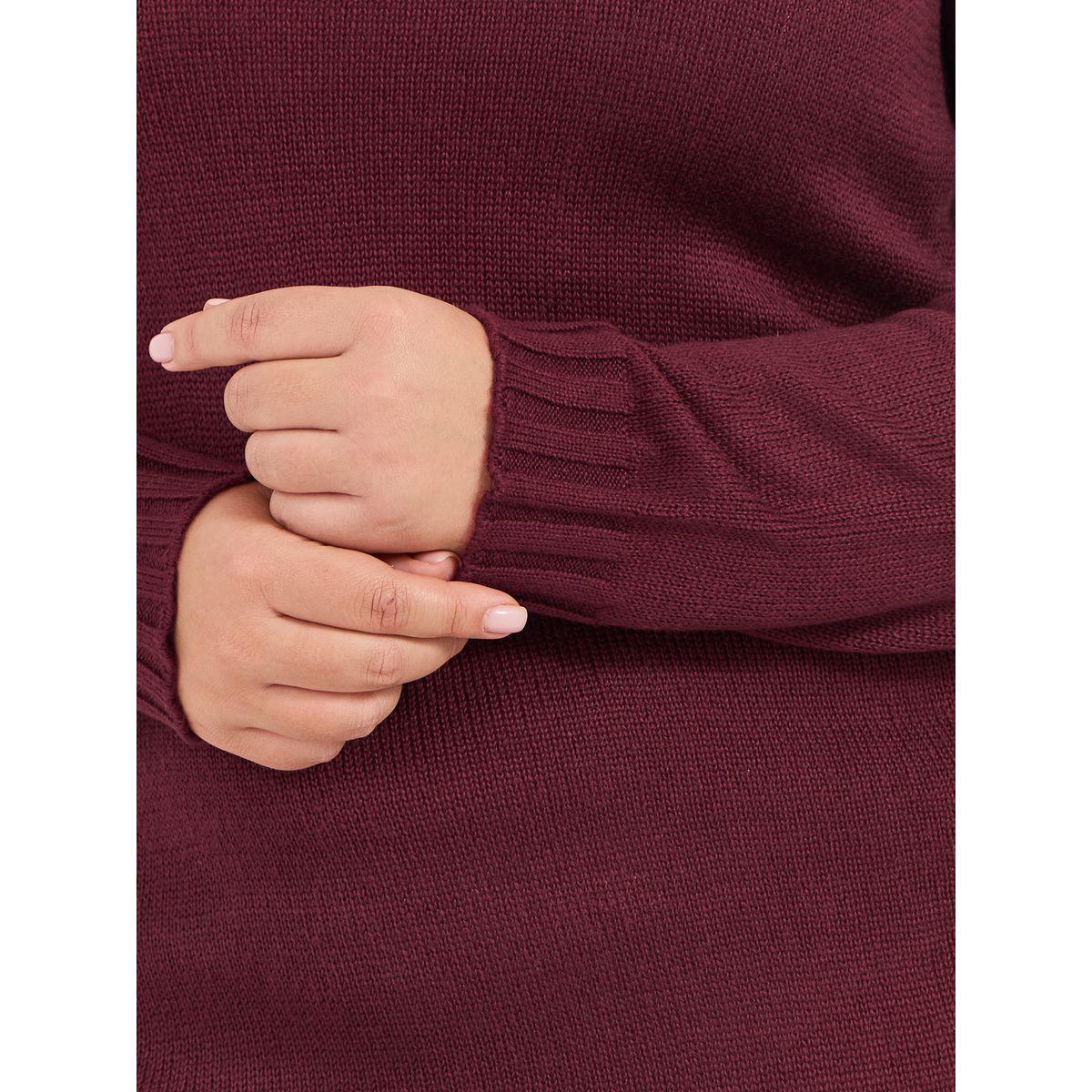 Styli Plus Size Solid Long Sleeve Sweater Maxi Dress-women-clothing-dresses-image-5