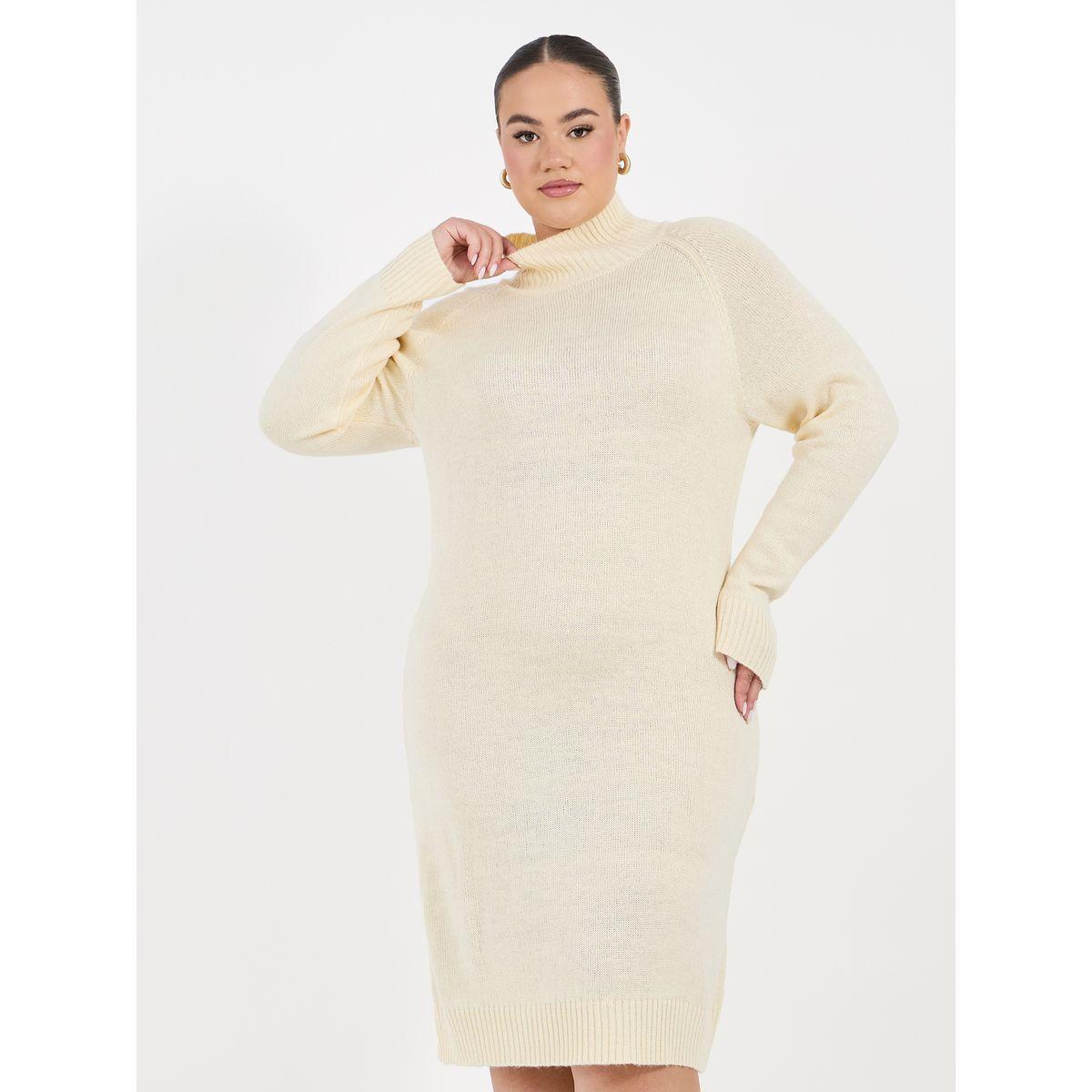 فستان بطول الركبة ومقاس كبير مع أكمام طويلة-women-clothing-dresses-image-5