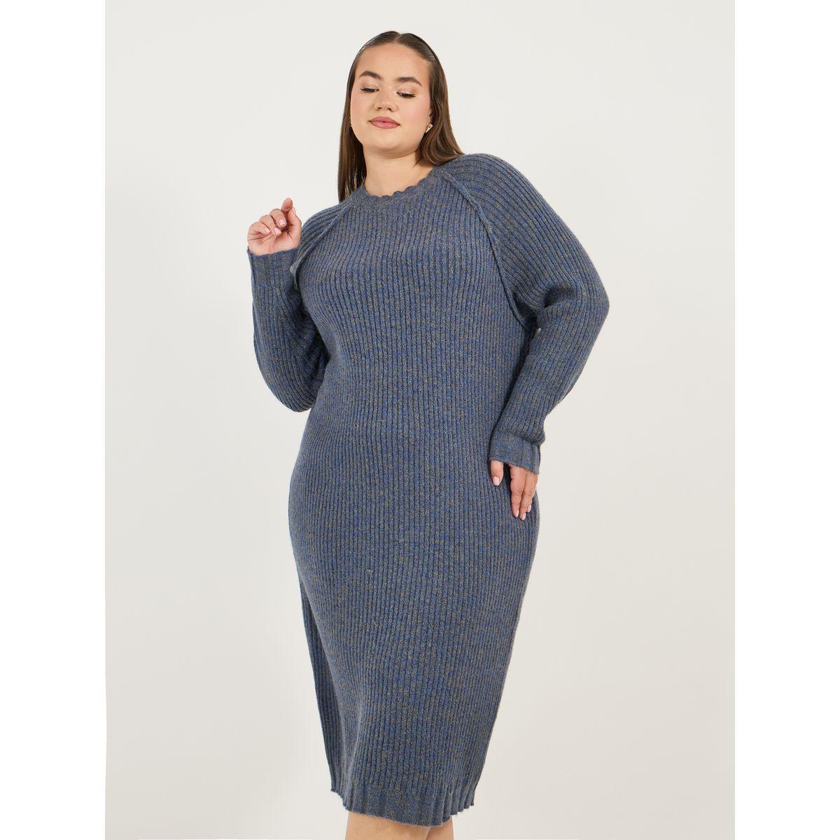 فستان ميدي بمفاس كبير وأكمام طويلة-women-clothing-dresses-image-2