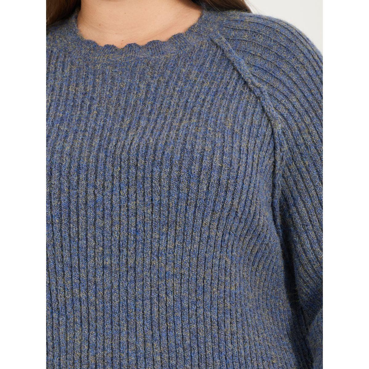 Styli Plus Size Rib Knit Long Sleeve Sweater Midi Dress-women-clothing-dresses-image-3