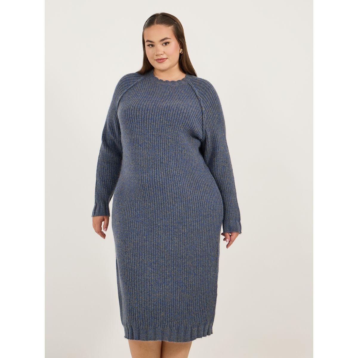 فستان ميدي بمفاس كبير وأكمام طويلة-women-clothing-dresses-image-5