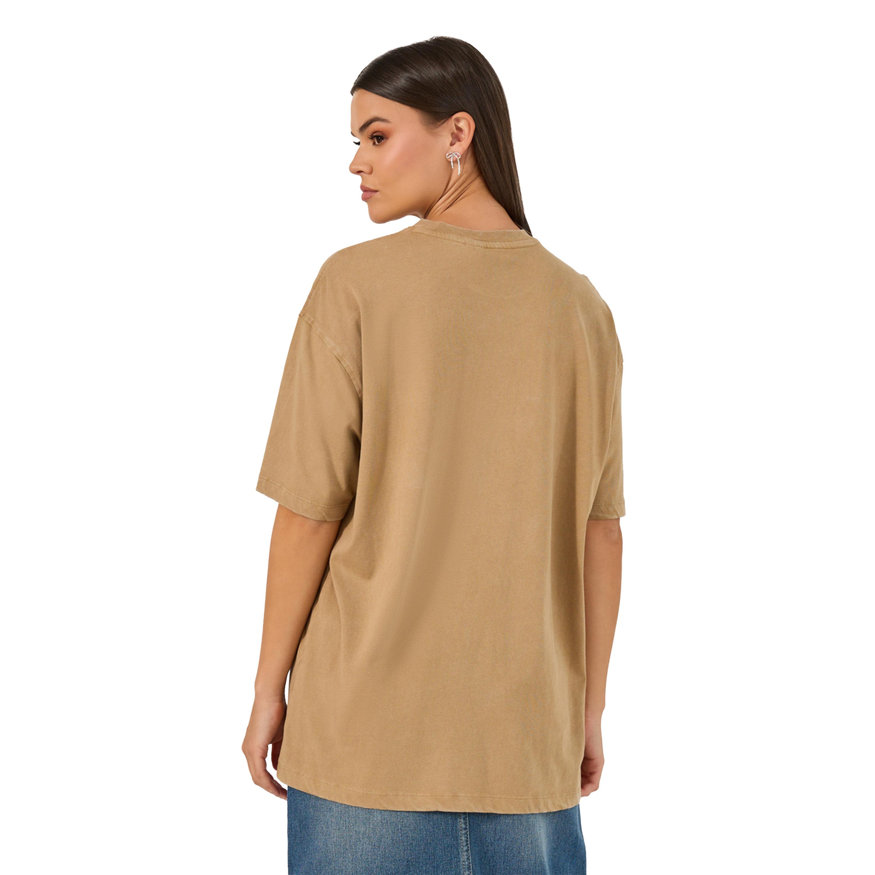 Styli Solid Oversized Round Neck T-Shirt-women-clothing-tshirts-image-4