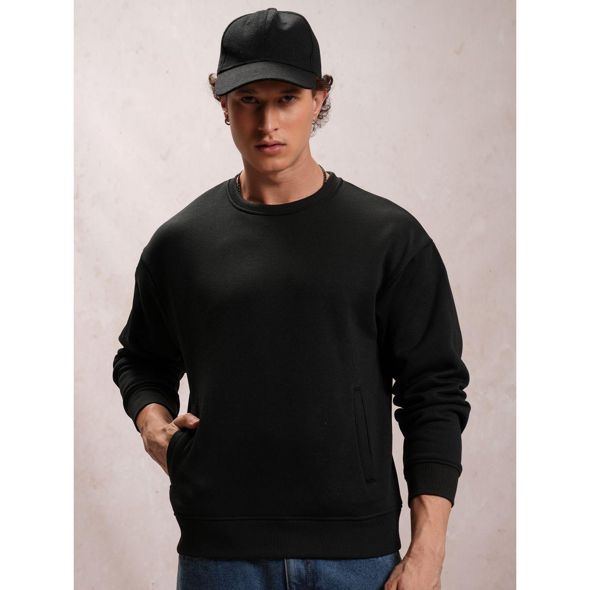 سويت شيرت بقصة مريحة وأكتاف منخفضة هايلاندر × ستايلي-men-winterwear-hoodiesandsweatshirts-image-1