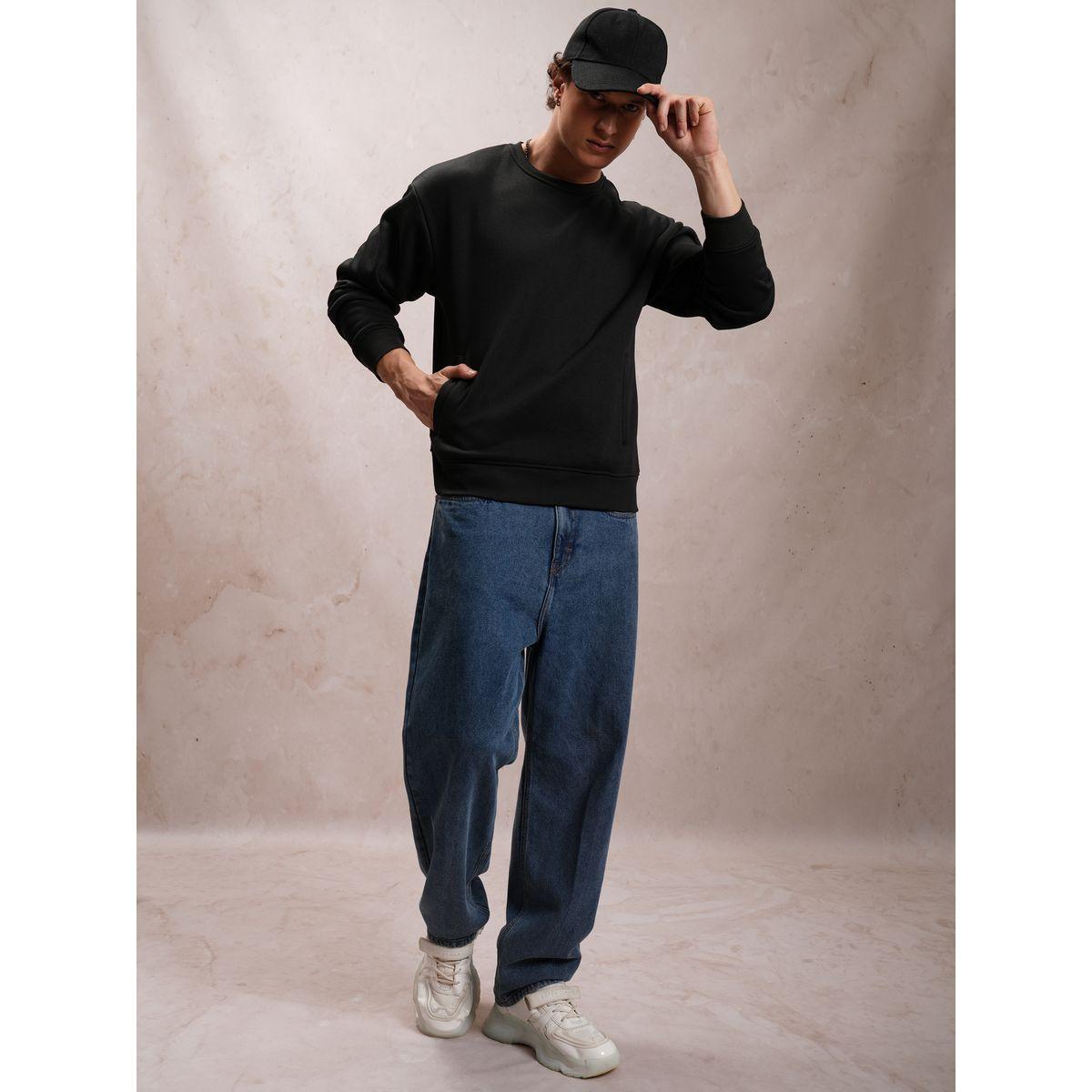 سويت شيرت بقصة مريحة وأكتاف منخفضة هايلاندر × ستايلي-men-winterwear-hoodiesandsweatshirts-image-4