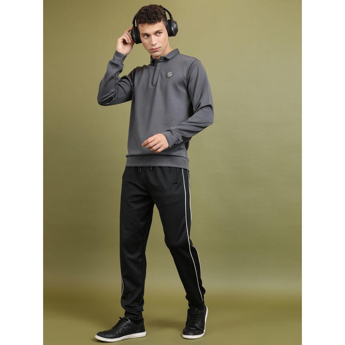 Highlander X Styli  Solid Badge Detail Polo Neck Sweatshirt-men-winterwear-hoodiesandsweatshirts-image-4