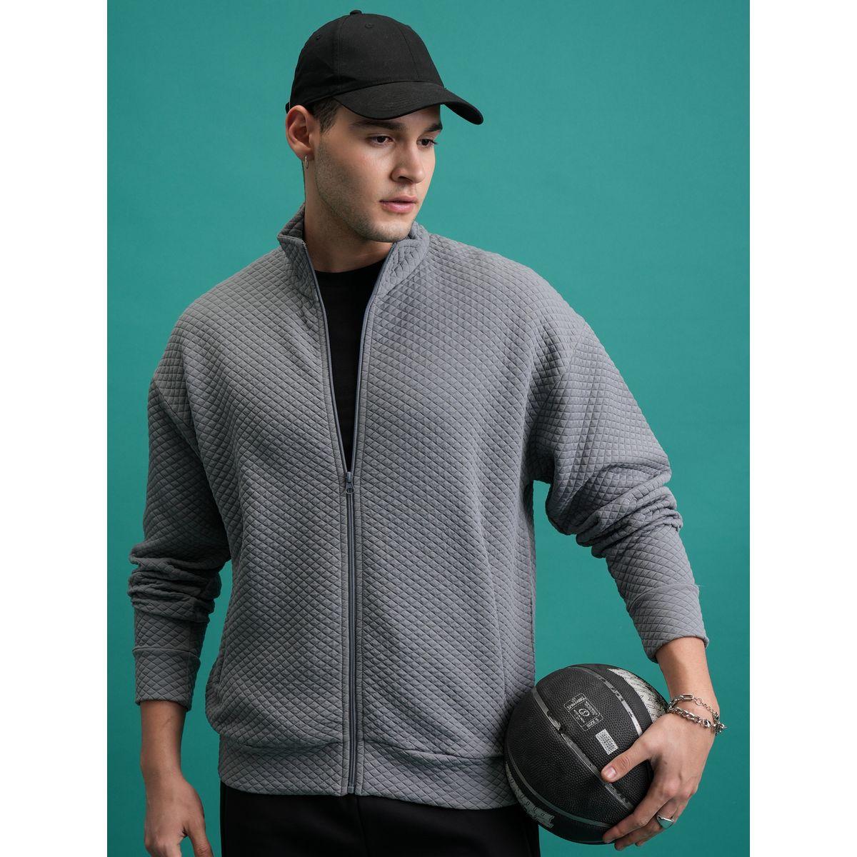 Highlander X Styli  Textured Front Zip Collared Sweatshirt-men-winterwear-hoodiesandsweatshirts-image-1
