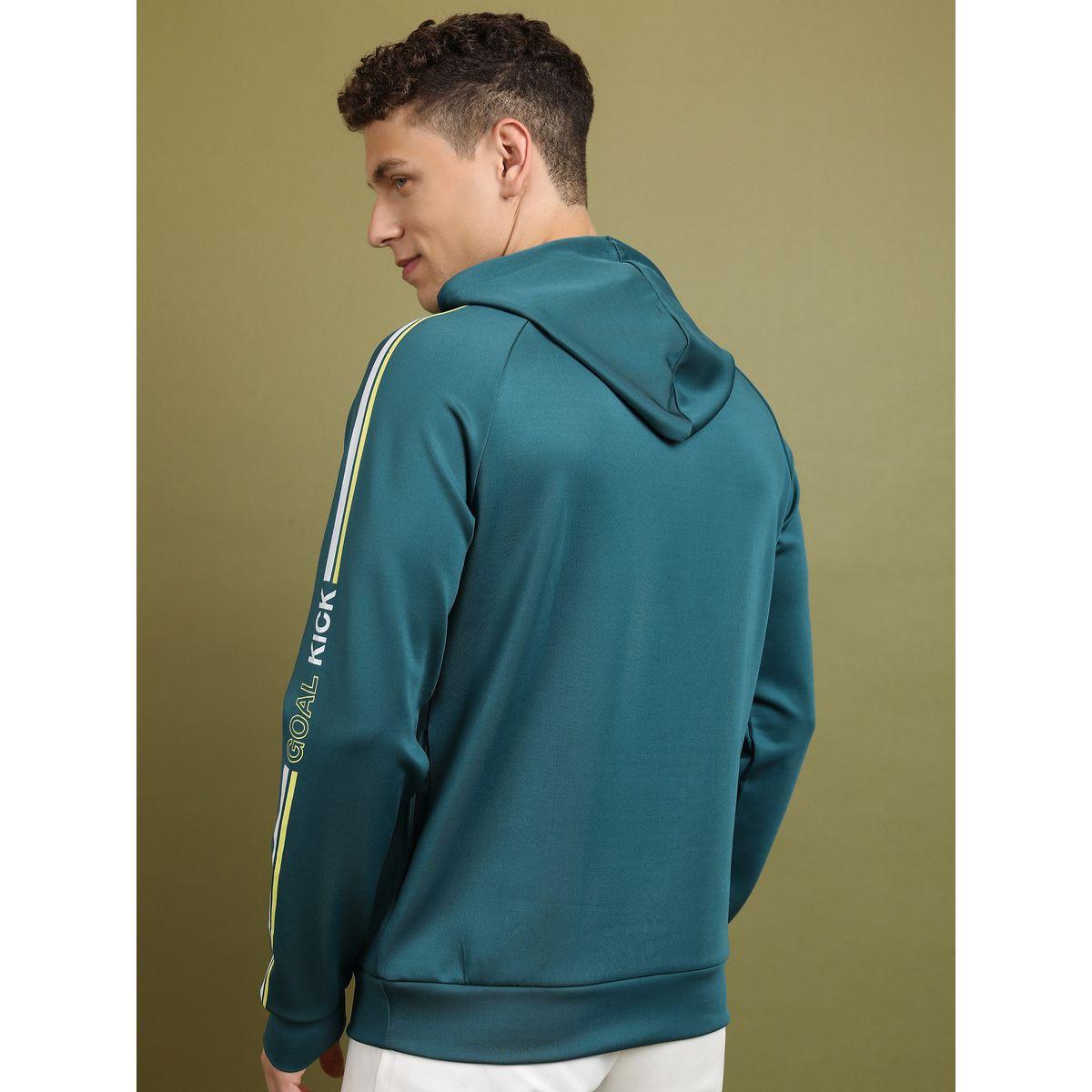هودي مطبع بأكمام ريجلان وأربطة هايلاندر × ستايلي-men-winterwear-hoodiesandsweatshirts-image-3