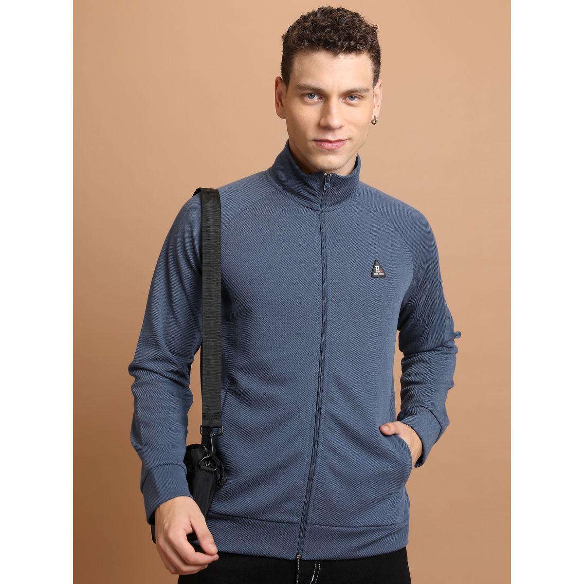 Highlander X Styli  Textured Badge Detail Full Zip Sweatshirt-men-winterwear-hoodiesandsweatshirts-image-1