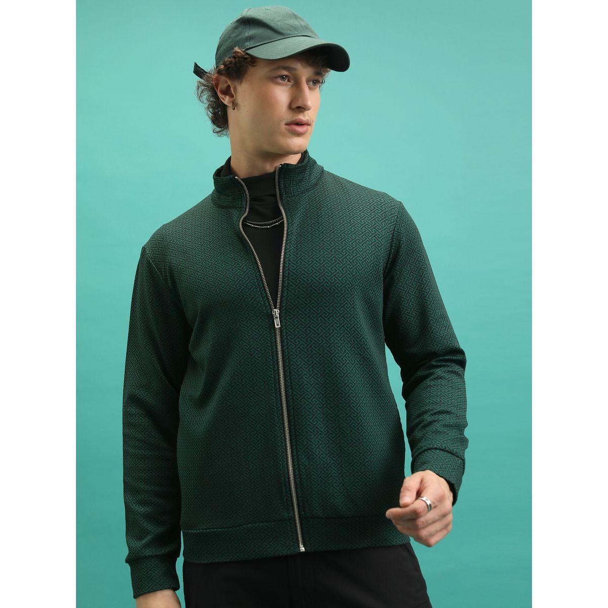 سويت شيرت بطبعة كاموفلاج وياقة عالية هايلاندر × ستايلي-men-winterwear-hoodiesandsweatshirts-image-1
