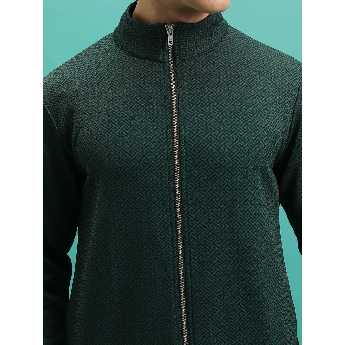 Highlander X Styli  Geometric Print High Neck Full Zip Sweatshirt-men-winterwear-hoodiesandsweatshirts-image-2