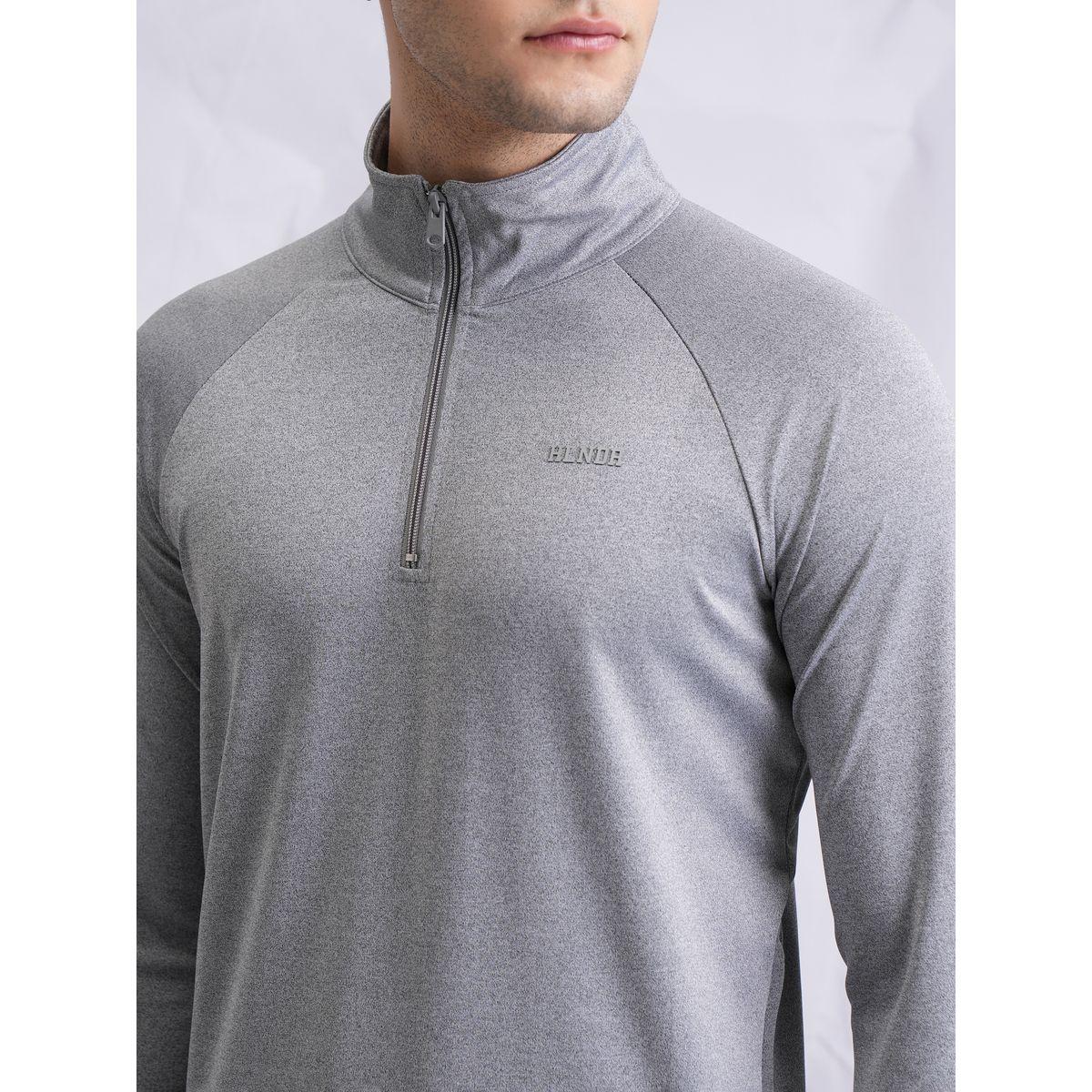 Highlander X Styli  Solid Half-Zip Thumbhole Sleeves Sweatshirt-men-winterwear-hoodiesandsweatshirts-image-2
