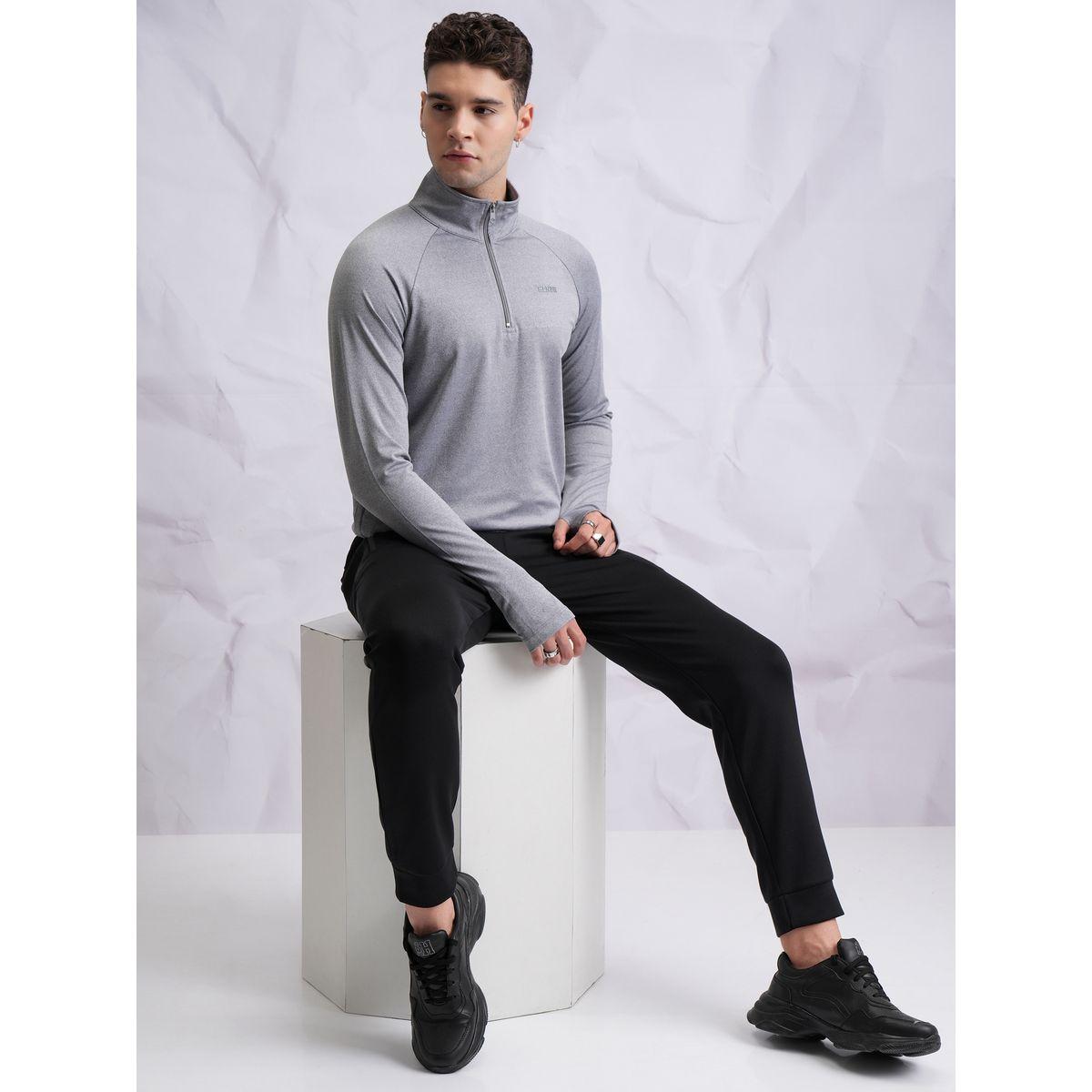 Highlander X Styli  Solid Half-Zip Thumbhole Sleeves Sweatshirt-men-winterwear-hoodiesandsweatshirts-image-4
