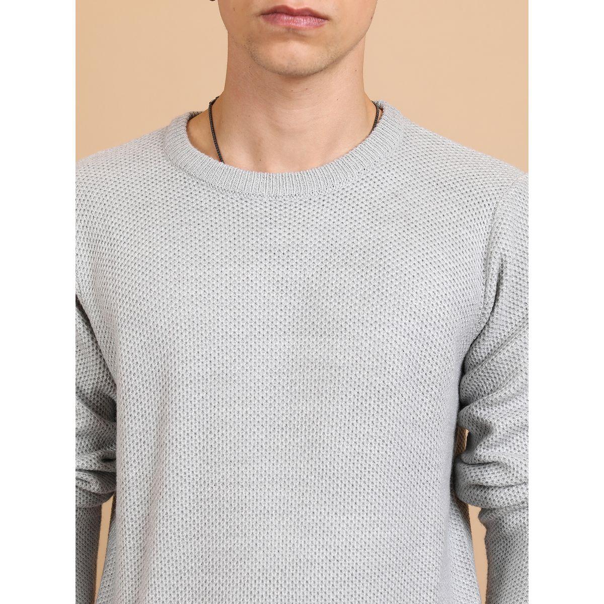 Highlander X Styli  Textured Knit Round Neck Sweater-men-clothing-sweatersandpullovers-image-2