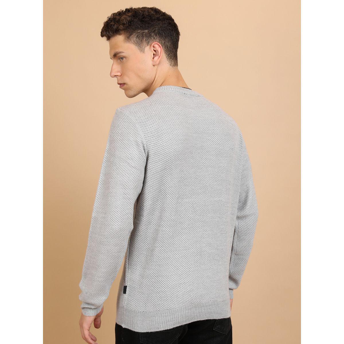 Highlander X Styli  Textured Knit Round Neck Sweater-men-clothing-sweatersandpullovers-image-3