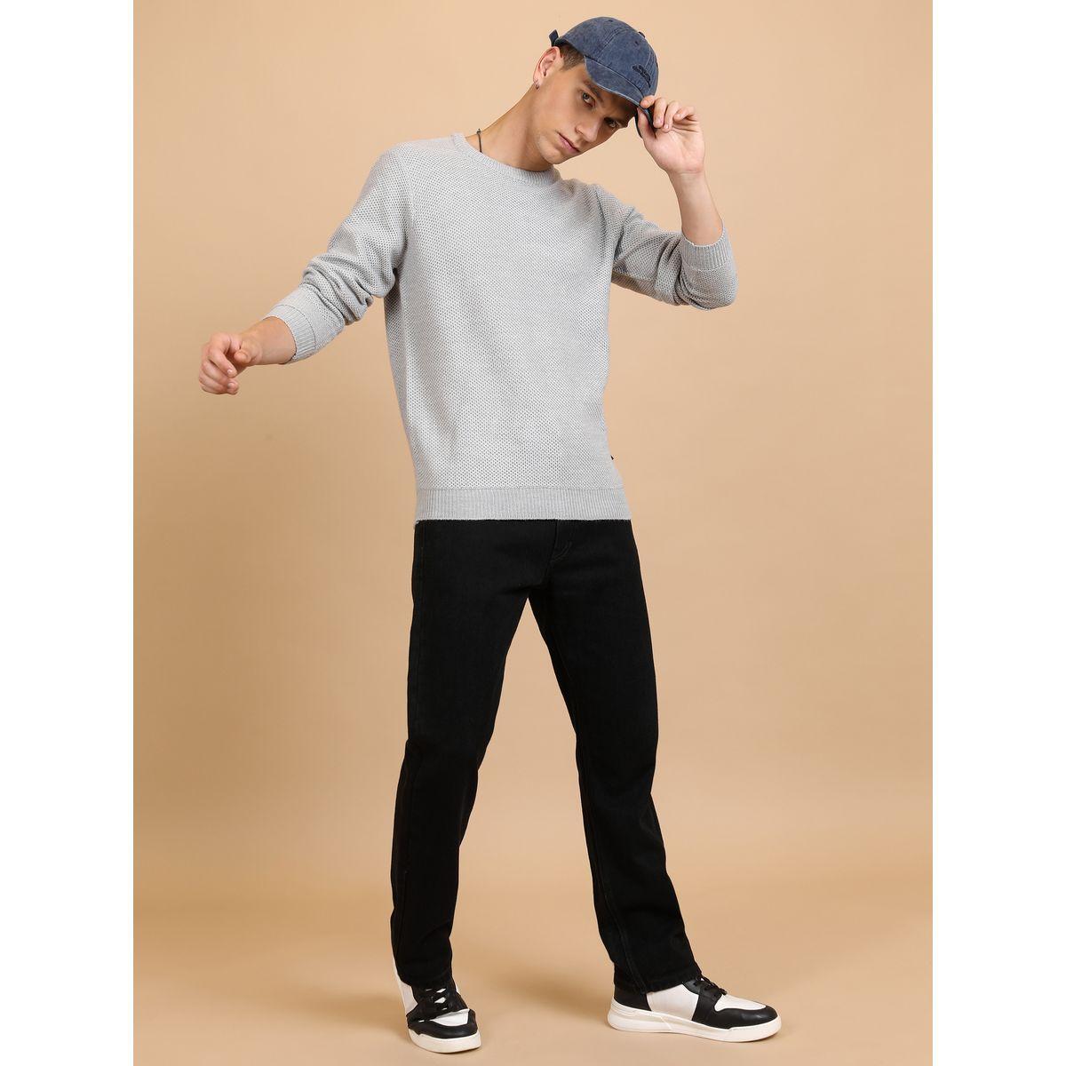 Highlander X Styli  Textured Knit Round Neck Sweater-men-clothing-sweatersandpullovers-image-4