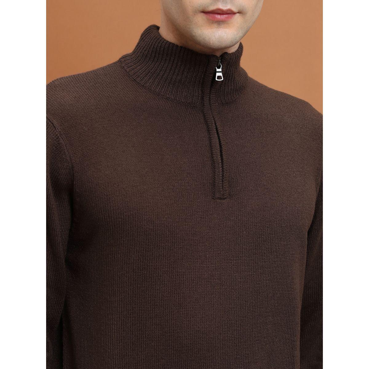 Highlander X Styli  Turtle Neck Knit Sweater with Half-Zip-men-clothing-sweatersandpullovers-image-2