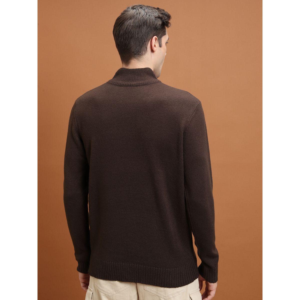 Highlander X Styli  Turtle Neck Knit Sweater with Half-Zip-men-clothing-sweatersandpullovers-image-3