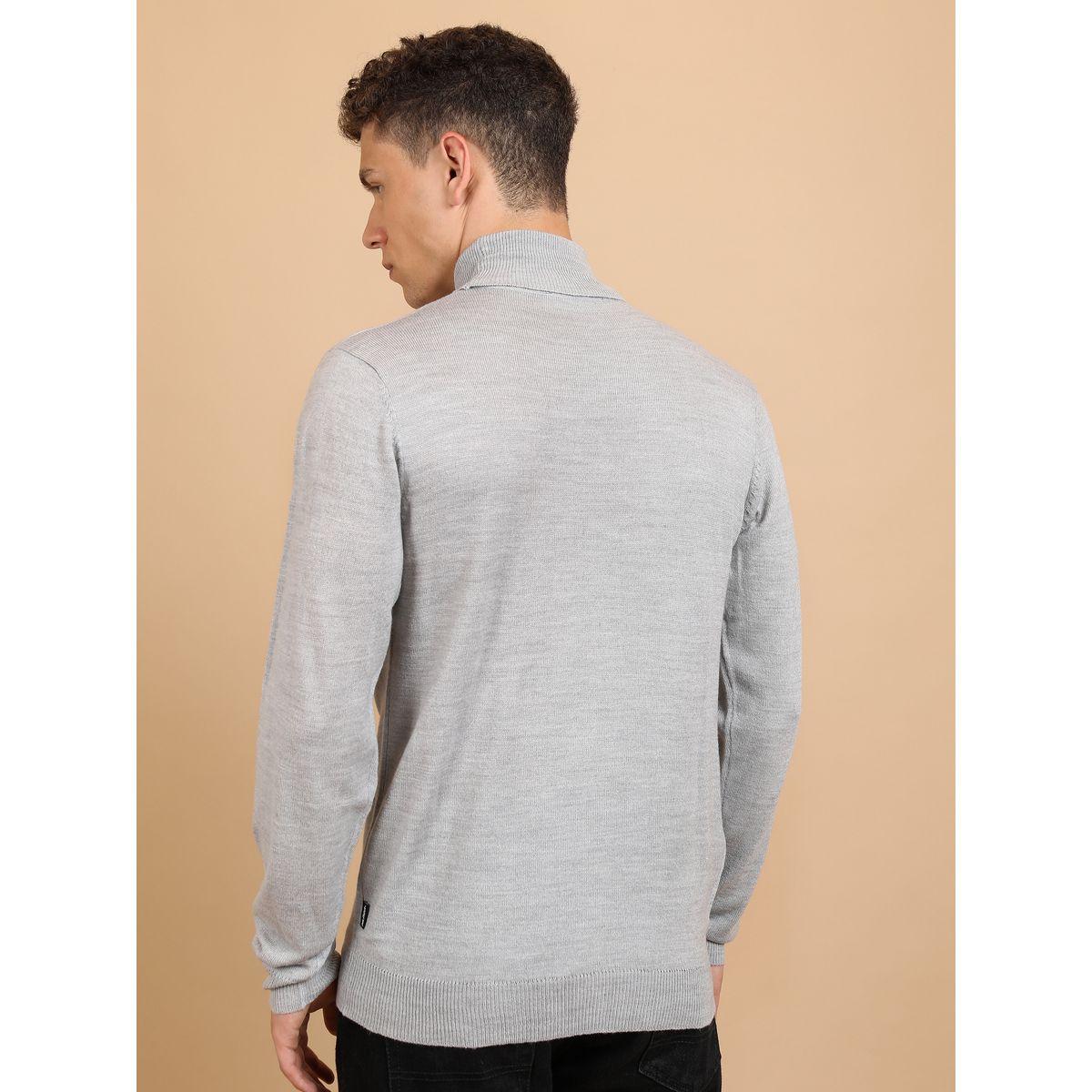 سويتر سادة محبوك بياقة عالية هايلاندر × ستايلي-men-clothing-sweatersandpullovers-image-2