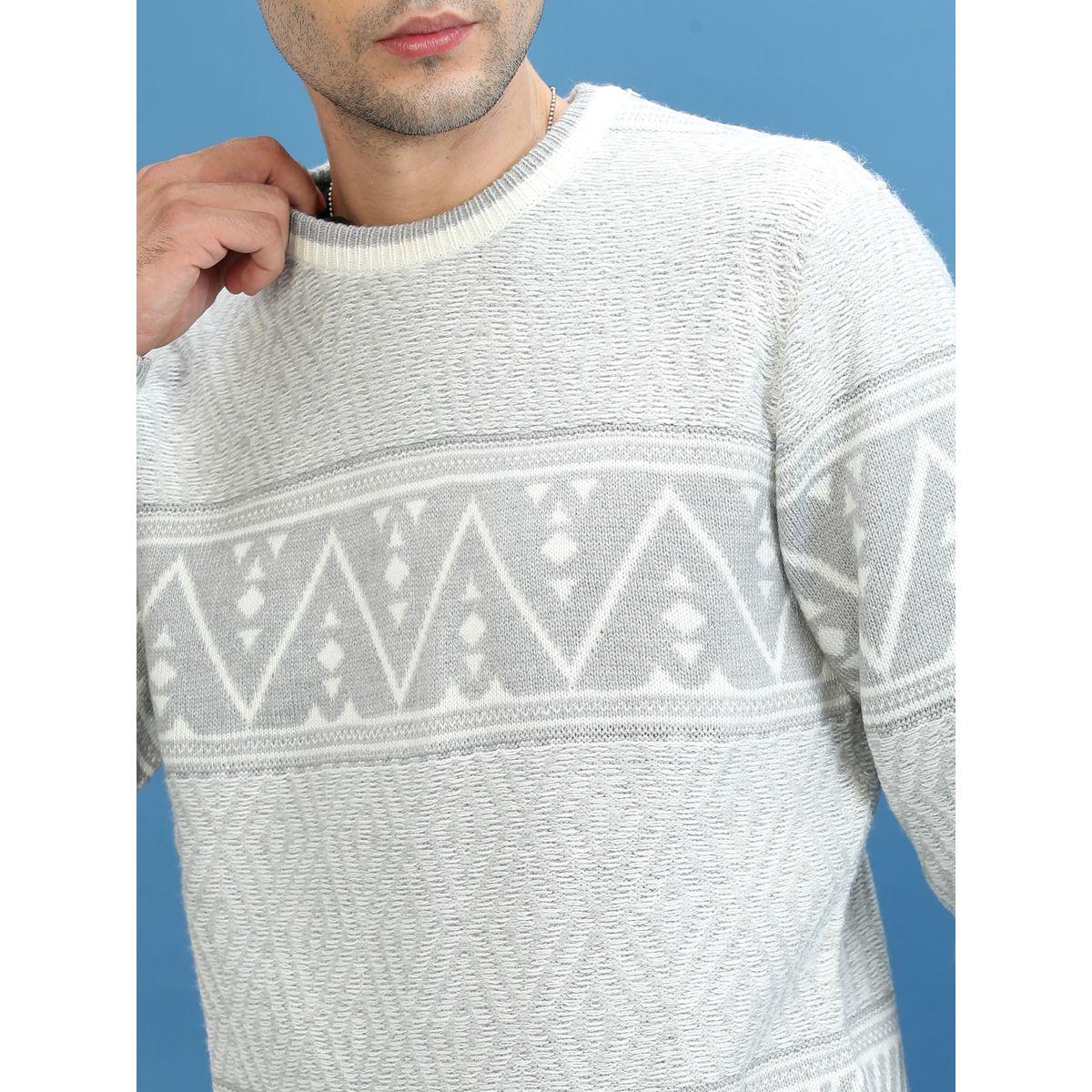 Highlander X Styli  Geo Pattern Open Knit Sweater-men-clothing-sweatersandpullovers-image-2